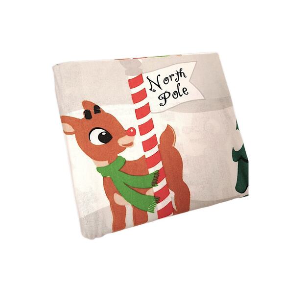 Rudolph The Red Nosed Reindeer FULL Flannel Sheet Set 100% Cotton New Christmas - Picture 13 of 14